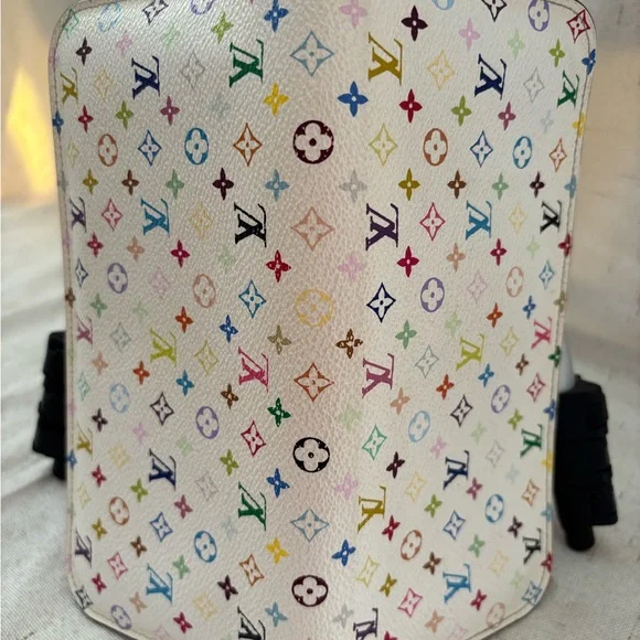 Louis Vuitton White Multicolor Monogram Wallet - Picture 4 of 7